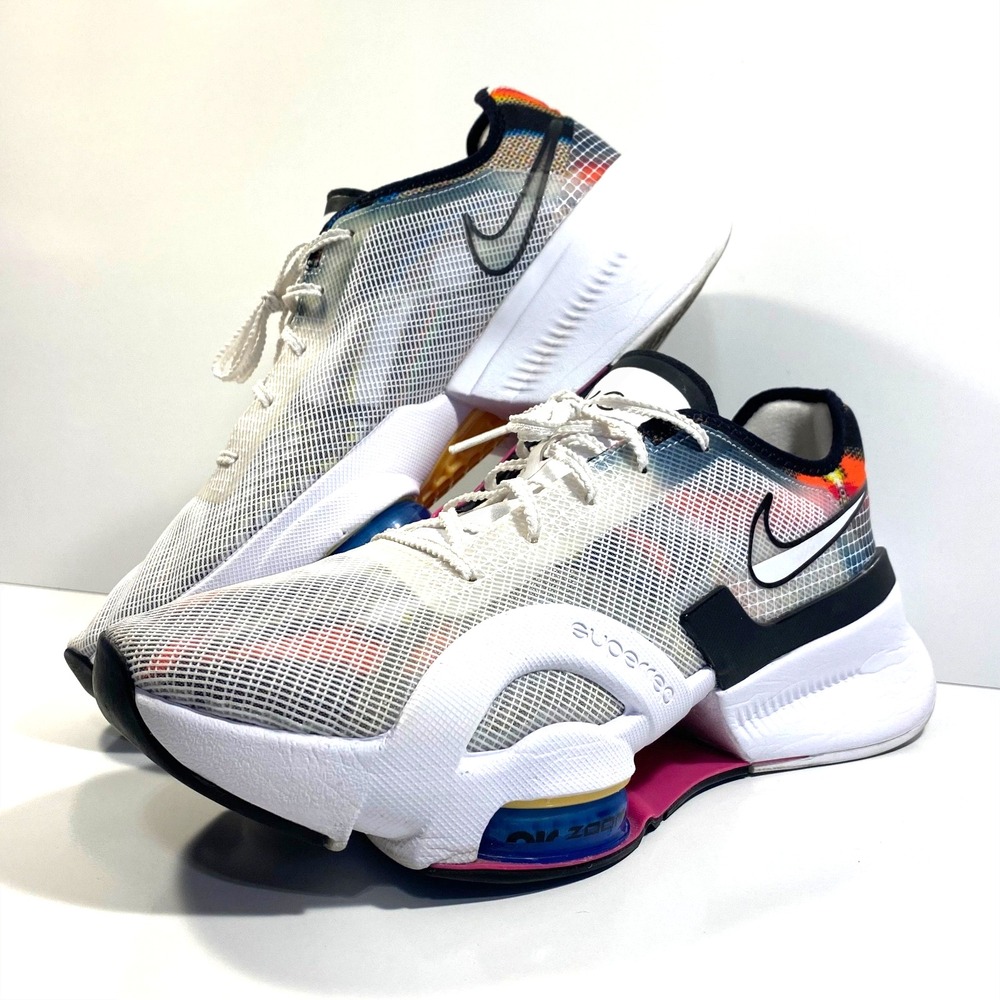 Nike Mens Size 10 Air Zoom Superrep 3 DC9115-109 White Black Photo Blue 2021